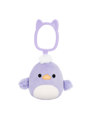 SQUISHMALLOWS Kulcstartó – Daquarius, a lila kacsa, 9 cm