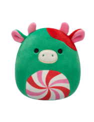Squishmallows Ruben la mucca verde con pancia turbinosa, 20 cm