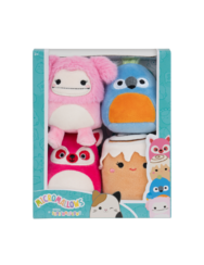 Confezione da 4 Squishmallows Micromallows – Chanel, Brina, Lucia, Tenise