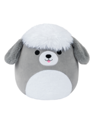 SQUISHMALLOWS Arnold, a szürke-fehér pásztorkutya, 13 cm