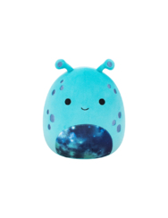 Squishmallows Garth l'alieno verde ottanio con pancia galattica, 30 cm