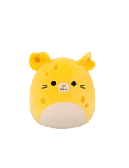 SQUISHMALLOWS Žlutá sýrová myška – Amelia, 35 cm