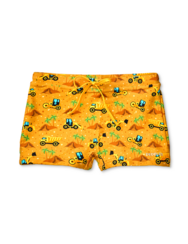 Veselé dětské plavky Bagr na pláži