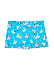 Short de bain élastique et rigolo pour enfants Mouette en vacances Short de bain élastique et rigolo pour enfants Mouette en vacances