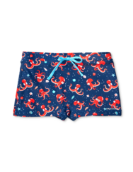 Veselé dětské plavky Červená chobotnice