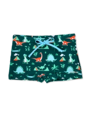 Veselé detské plavky Dino na skateboarde