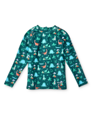 Dětské UV tričko do vody Dino na skateboardu