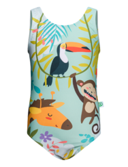 Весел бански костюм за момичета Лятна джунгла