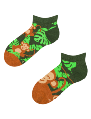 Весели детски къси чорапи Малка маймунка