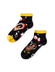 Весели детски къси чорапи Кокошка космонавт