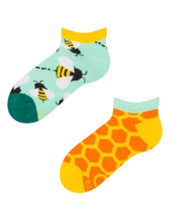 Veselé dětské kotníkové ponožky Včelky