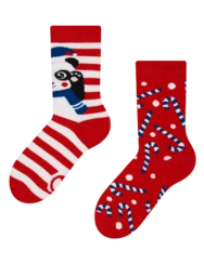 Veselé detské teplé ponožky Hravá panda