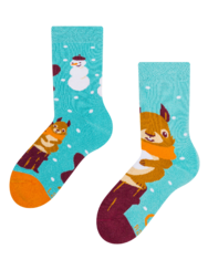 Calzini caldi Buonumore per bambini Scoiattolo in inverno