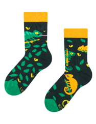 Весели детски чорапи Хамелеон на лов