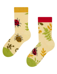 Весели детски чорапи Бръмбари и диви цветя