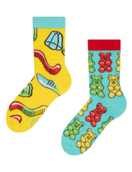 Vidám gyerekzokni Gumimacik