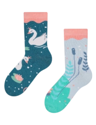 Veselé dětské ponožky Labutě