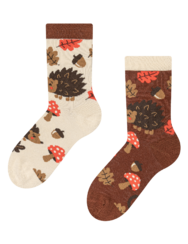 Vidám gyerekzokni Erdei süni