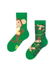 Chaussettes rigolotes pour enfants Singes