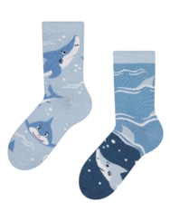 Veselé dětské ponožky Šedý žralok