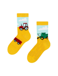 Vidám gyerekzokni Traktor