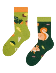 Veselé detské ponožky Veverička