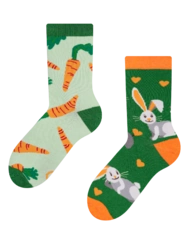 Veselé detské ponožky Zajac a mrkva