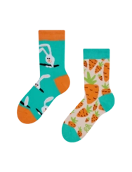 Veselé detské ponožky Zajac a mrkva