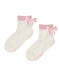 Calzini cutecore da bambina Fiocco rosa