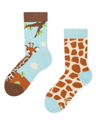 Vidám gyerekzokni Aranyos zsiráf