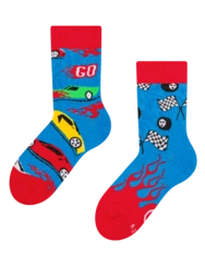 Veselé dětské ponožky Rychlá auta