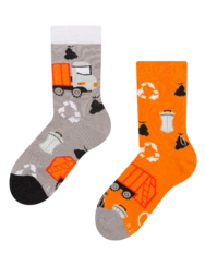 Veselé dětské ponožky Popelářské auto