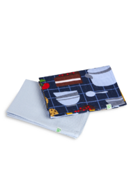 Комплект от 2 броя весели кухненски кърпи Здравословно готвене