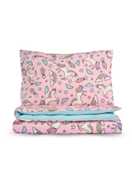 Vidám ágyneműhuzat garnitúra Szivárványos egyszarvú