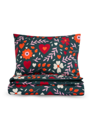 Vidám ágyneműhuzat garnitúra Virágos szerelem