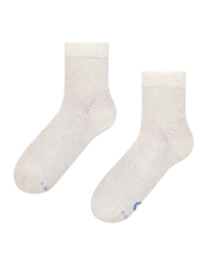Anti-Stress lýtkové ponožky Tlumená bílá