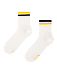 Lýtkové ponožky Žlto-čierne pásiky