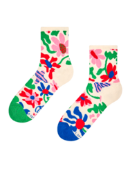 Весели дълги чорапи Причудливи цветя