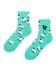 Veselé Lýtkové ponožky Čierna ovca