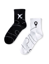 Veselé lýtkové ponožky Dráha letu