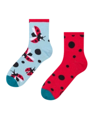 Veselé lýtkové ponožky Berušky a tečky