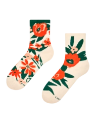 Veselé lýtkové ponožky Maková zahrada