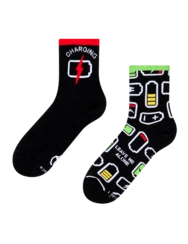 Veselé lýtkové ponožky Nabíjím se
