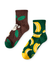 Calzini Buonumore a metà polpaccio Scimmia e banane