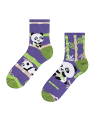 Veselé lýtkové ponožky Panda akrobat