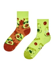 Veselé lýtkové ponožky Pixelové avokádo