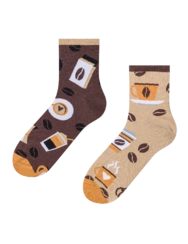 Veselé lýtkové ponožky Ranná káva