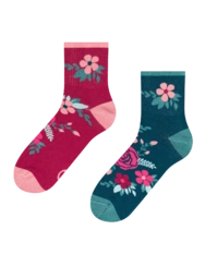 Veselé lýtkové ponožky Šípkové ruže