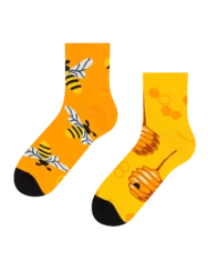 Chaussettes mi-mollet rigolotes Abeilles occupées Chaussettes mi-mollet rigolotes Abeilles occupées