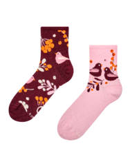 Весели дълги чорапи Птици и плодове